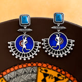 Warli Doli Taaro Dhol Baje Statement Earrings