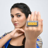 Warli Dhindora Baje Re Statement Ring