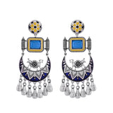 Warli Nagada Sang Dhol Statement Earrings