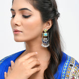 Warli Nagada Sang Dhol Statement Earrings