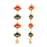 Pashmina Adah Long Drop Earrings