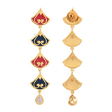 Pashmina Adah Long Drop Earrings