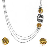 Qasbah Machli Jal Ki Rani Oxidised Two Tone Necklace Set