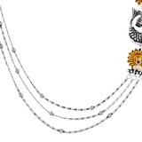 Qasbah Machli Jal Ki Rani Oxidised Two Tone Necklace Set