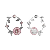 Bloom 925 Sterling Silver Saki Circular Earrings