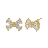 Trendy Twinkling Bows Stud Earrings