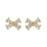 Trendy Twinkling Bows Stud Earrings