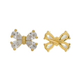 Trendy Twinkling Bows Stud Earrings