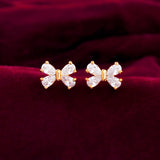 Trendy Twinkling Bows Stud Earrings