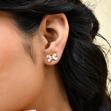 Trendy Twinkling Bows Stud Earrings