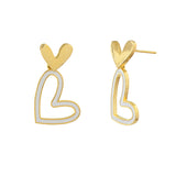 Trendy Love Drops Heart Earrings