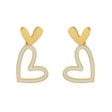 Trendy Love Drops Heart Earrings