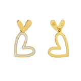 Trendy Love Drops Heart Earrings