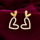 Trendy Love Drops Heart Earrings