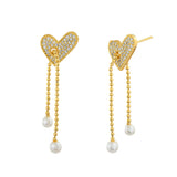 Trendy Pearly Kisses Drop Earrings