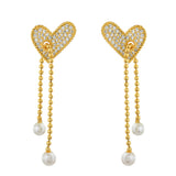 Trendy Pearly Kisses Drop Earrings