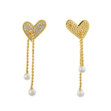 Trendy Pearly Kisses Drop Earrings