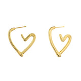 Trendy Darling Hearts Hoop Earrings