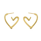 Trendy Darling Hearts Hoop Earrings