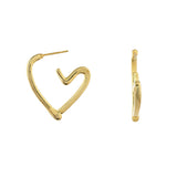 Trendy Darling Hearts Hoop Earrings