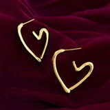 Trendy Darling Hearts Hoop Earrings