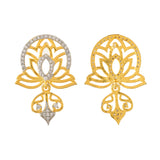 Alpana Divine Lotus Drop Earrings