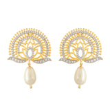 Alpana Luminary Lotus Pearl Drop Earrings