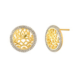 Alpana Floral Filigree Studs