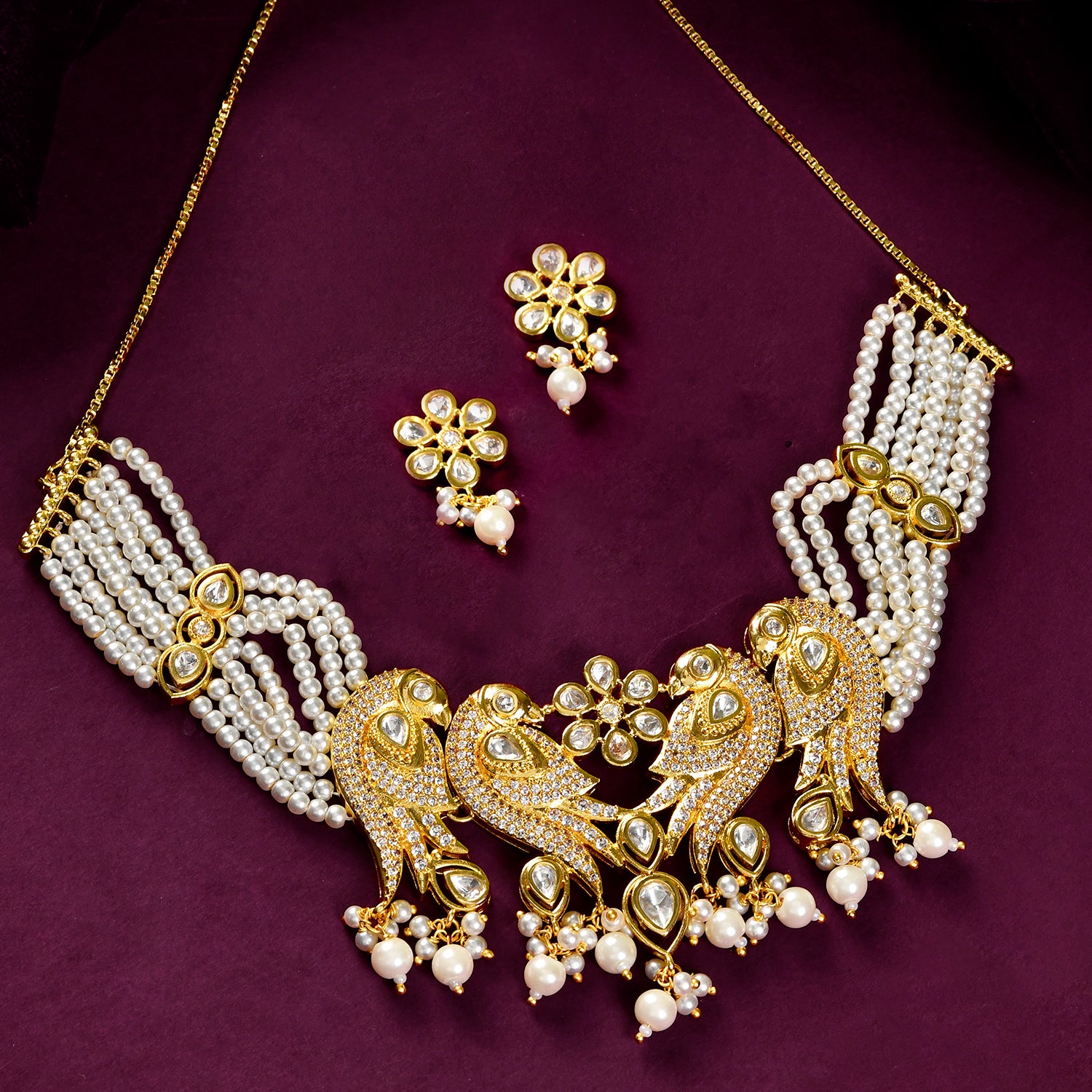 Panchhi Huma Choker Necklace Set