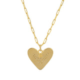 Valentine's Day Radiant Heart Cz Pendant Necklace