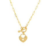 Valentine's Day Locked In Love Pendant Necklace