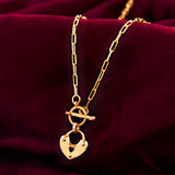 Valentine's Day Locked In Love Pendant Necklace