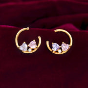 Valentine's Day Hearts In Harmony Cz Studs