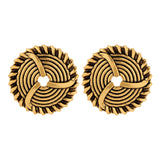 Woven Wonders Swirled  Stud Earrings