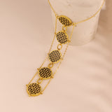 Woven Wonders Weaved Statement Short Necklace