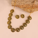 Woven Wonders Swirled Collar Necklace Set