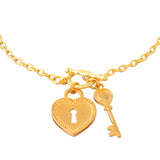 Valentine's Day Locked In Love Toggle Charm Bracelet