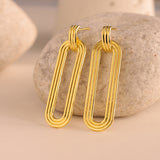 Trendy Earrings Fluted Dangler Earrings