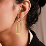 Trendy Earrings Fluted Dangler Earrings