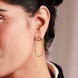 Trendy Earrings Twisted Fluted Stud Earrings