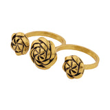 Woven Wonders Twisted Two Finger Ring