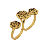 Woven Wonders Twisted Two Finger Ring