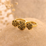 Woven Wonders Twisted Two Finger Ring