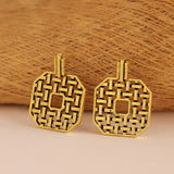 Woven Wonders Plain Weaving Dangler Earrings