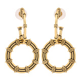 Woven Wonders Twill Weaving Detachable Statement Dangler Earrings