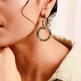 Woven Wonders Twill Weaving Detachable Statement Dangler Earrings