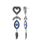 Boho Tribe Feathered Insight Oxidised Earrings