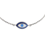 Boho Tribe Evil Eye Oxidised Enamel Anklet