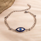 Boho Tribe Evil Eye Oxidised Enamel Bracelet