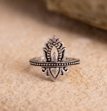 Boho Tribe Free Sprit Oxidised Ring